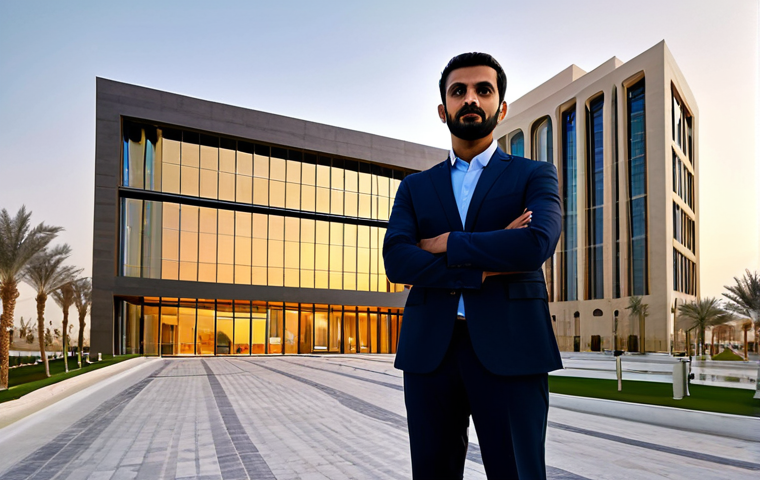 AI 예술과 인터랙티브 아트 - Modern Architect**
"A professional Arab architect, fully clothed in modest, modern business attire,...