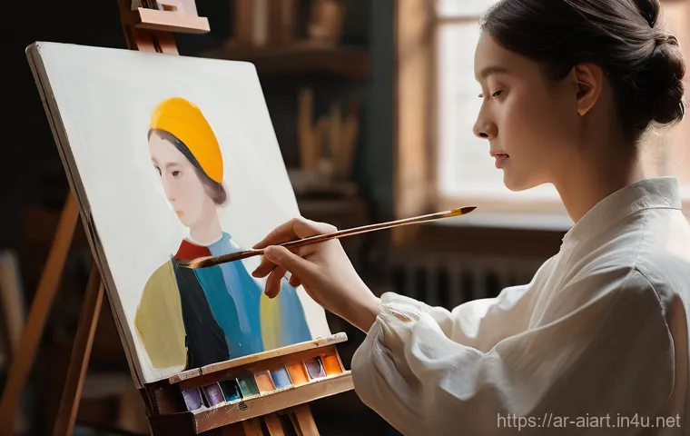 AI 예술과 예술적 창조성 - **"A breathtaking, highly detailed fantastical landscape, as if generated by an advanced AI. Imagine...