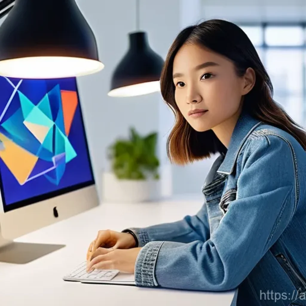 AI 기반 디자인 - **Prompt:** A young, energetic female designer, dressed in stylish casual wear (jeans, a neat top, a...