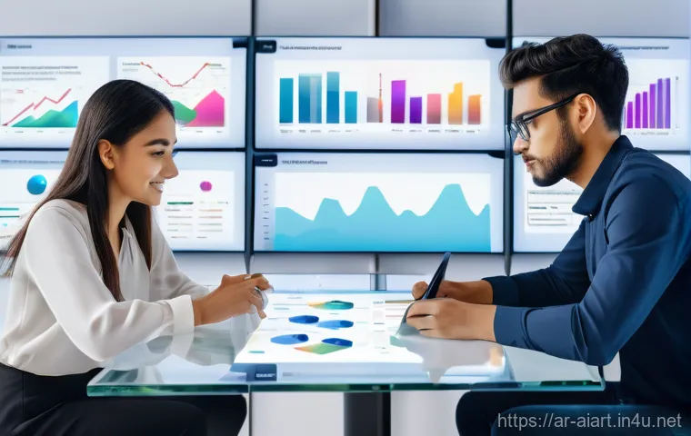 AI 기반 디자인 - **Prompt:** A male graphic designer in his late 20s, wearing a smart button-down shirt and trousers,...